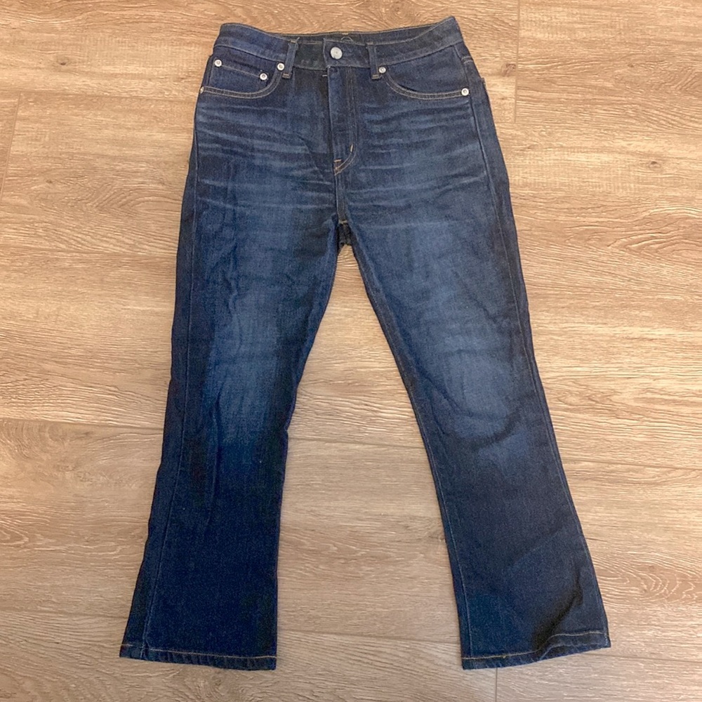 EDWIN BRITTANY JEANS SIZE 26 cropped ankle mini flare
